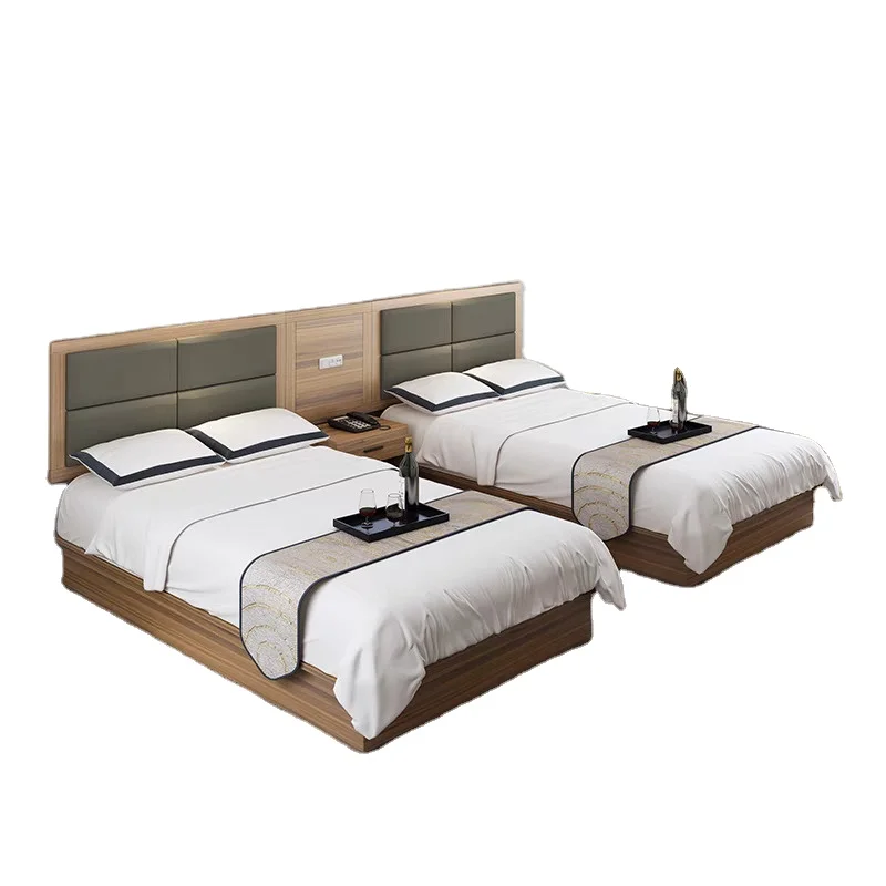 Modern Design Hotel Style Bedroom Set 6 Stars All-in-one Wood Panel ...