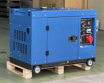 Small 6KVA 8KW 9KVA 10KVA Single 3 Phase Soundproof AC DC Alternator Diesel Generator Set Electric Diesel Power Inverter 5-10KW