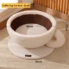 Panier pour chat en forme de tasse à café - petite version blanche