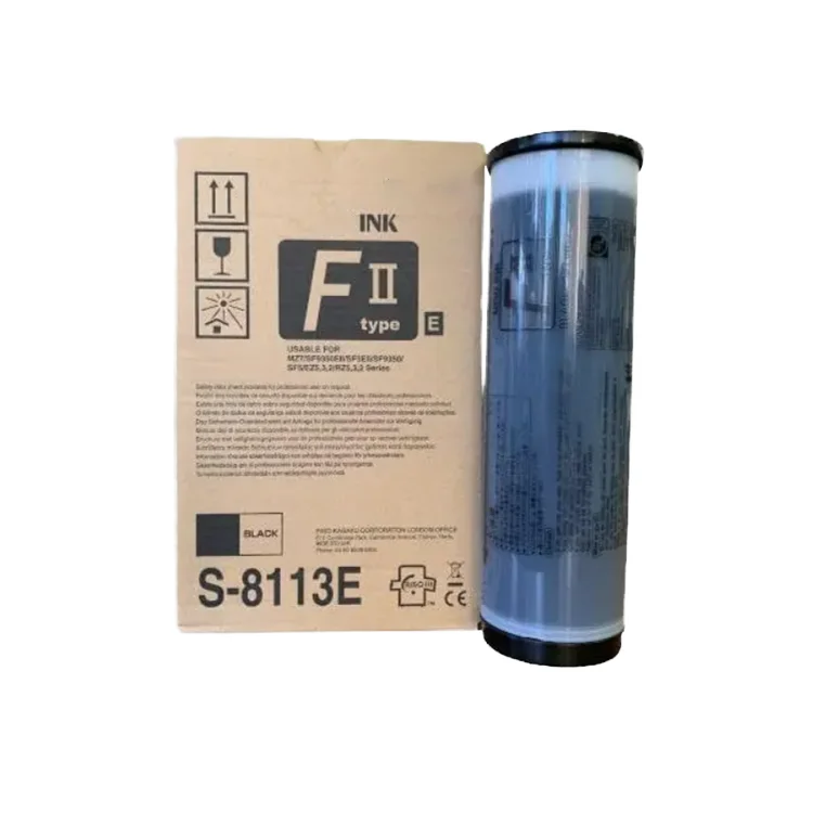 S-8113 FII Type E RZ/MZ/EZ Ink Cartridge for Riso Duplicators S-8113 FII Type E RZ/MZ/EZ Ink Cartridge for Riso Duplicators