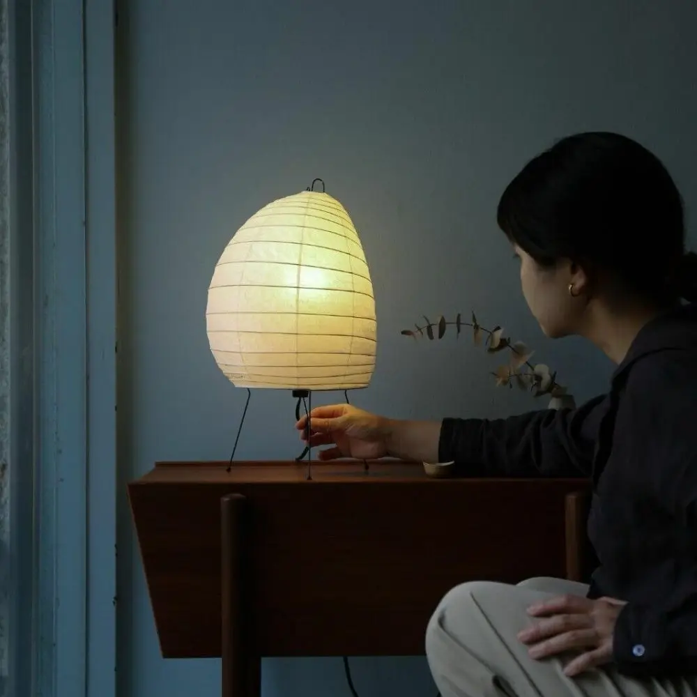 Modern Northern Europe Style Vintage Model Light Sculpture Stand Table Lamp  Japanese Light Handcraft Table Lamp, image size:1000x1000