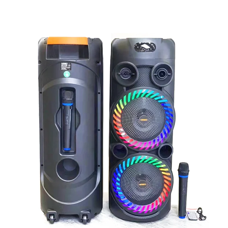 QS-4225 Portable Speaker Double Inch Horn Subwoofer