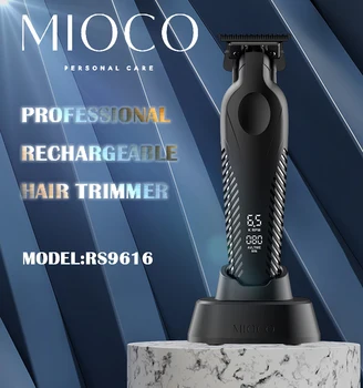 Hot-sale MIOCO professional hair trimmer 9000rpm rechargeable beard body trimmer sintered blade for men Rs9616 for barber home