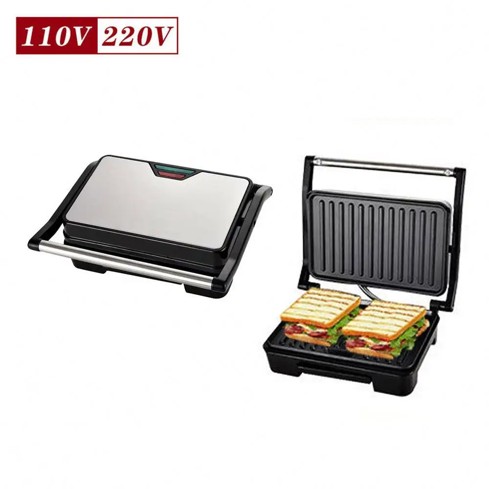 TEBAK Kitchen Electric Device Electric Sandwich Steak Press Panini Home Electric Grill Baking Electric Barbecue Grill Tool