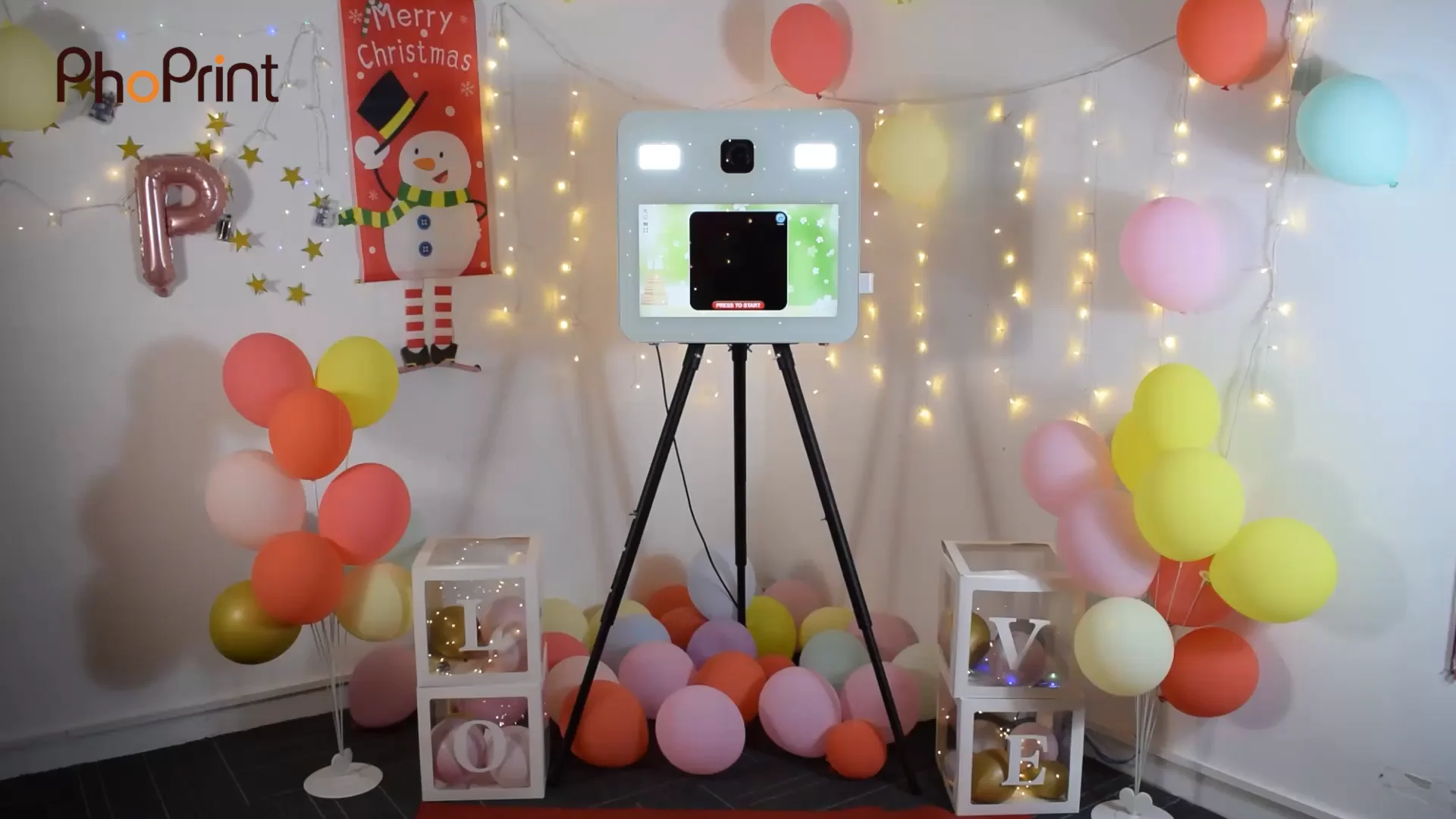 21.5" Touch Screen Photo Booth For Sale Portable Instant Photo Printing