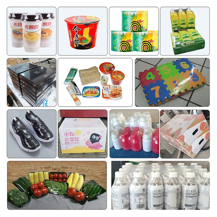 Automatic Eggs Tray Packing Machines Cosmetic Box Sealing Shrinking Machine L Bar Sealer Used With POF Film