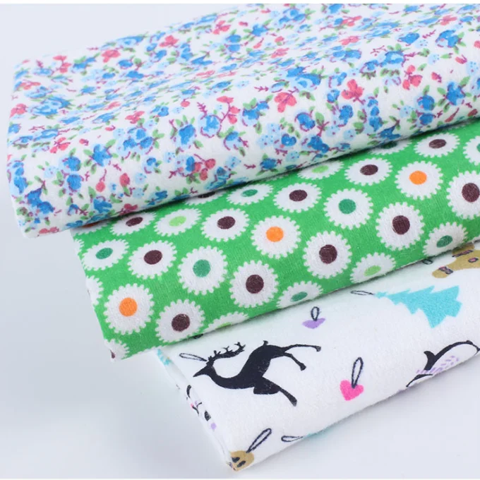 100% хлопковая одежда для малышей с принтами ткань для простыней на кровать