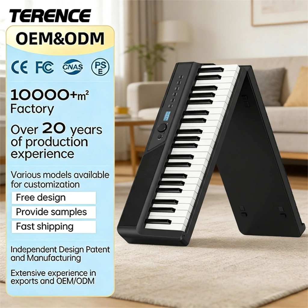 Terence V50 Portable 88 Keys Digital Folding Keyboard
