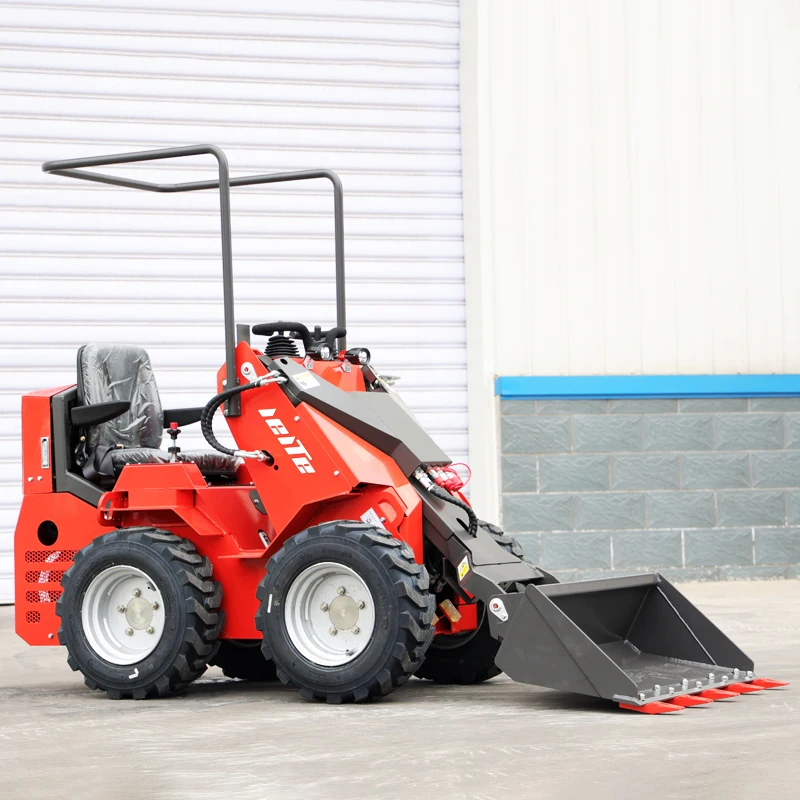 2025 Cheap Small Mini Wheel Loader Skid Steer Shovel  Loader for Garden Farm Use Chinese Manufacturers Spot Hot Sale