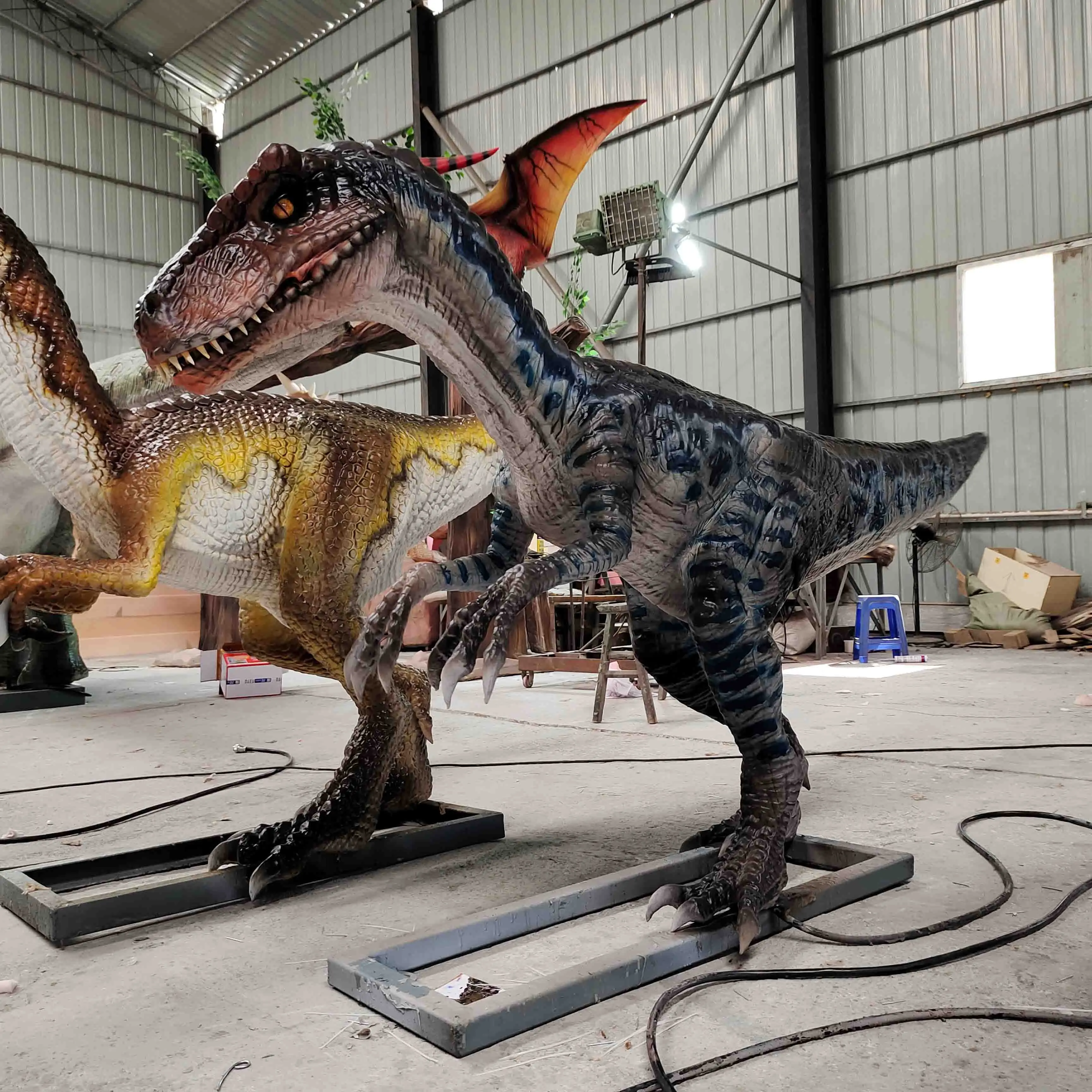 Theme Park Artificial Dinosaurus Animatronics Model Life Size ...