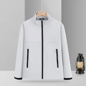 High-End Thin Autumn Jacket Outdoor Stand Collar Breathable Waterproof Zipper Workwear Printed Logo Windbreaker