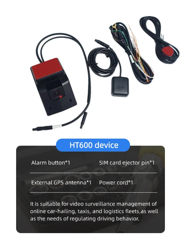4G HD Algorithm GPS Tracker Dash Cam for Cars & Trucks Video GPS Tracker Camera Supports Glonass Beidou Lbs Positioning Modes