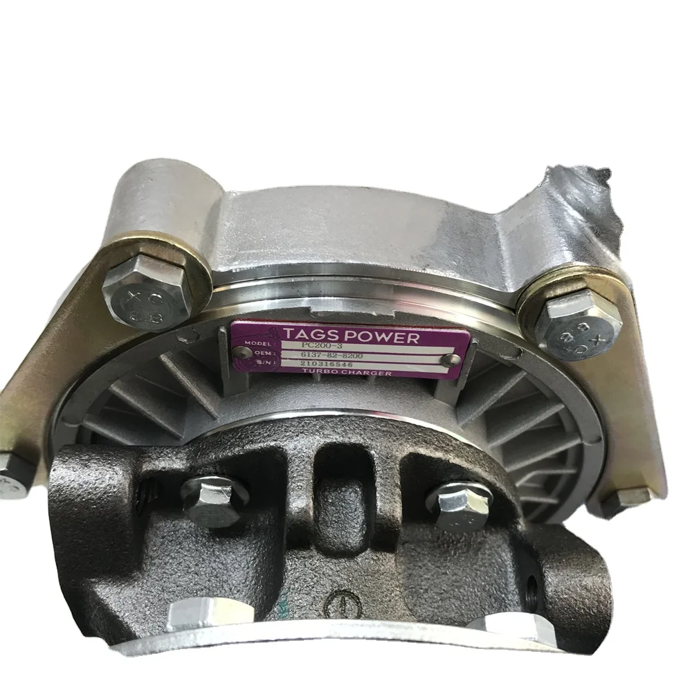 Excavator Turbocharger 6137-82-8200 Turbo Charger For Komatsu PC200-3 6D105  Engine Part