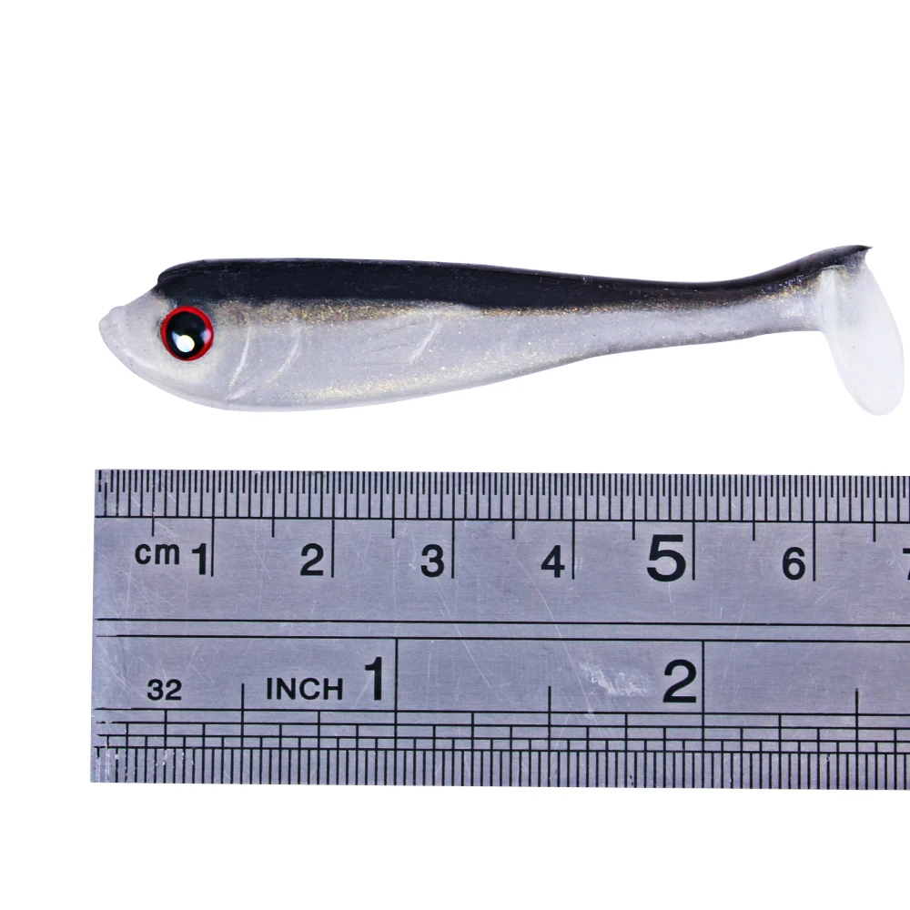 Custom Soft Baits 7.5cm Fishing Lures Swim Action Lure 6.6g OEM