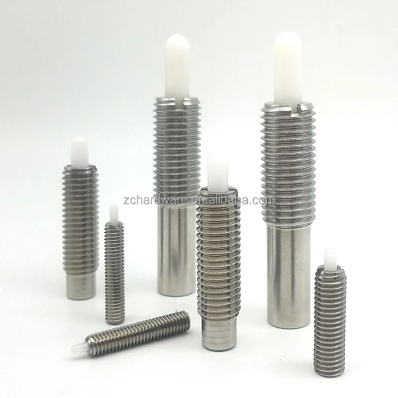 product highly recommended stainless steel nylon spring plastic spring plunger loaded retractable locking pin-46