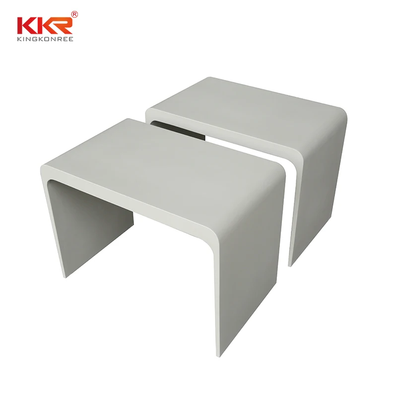 KKR Factory Good Price Customized Color Modern Design Shower Bath Stool Acrylic Shower Bench Bathroom Stool
