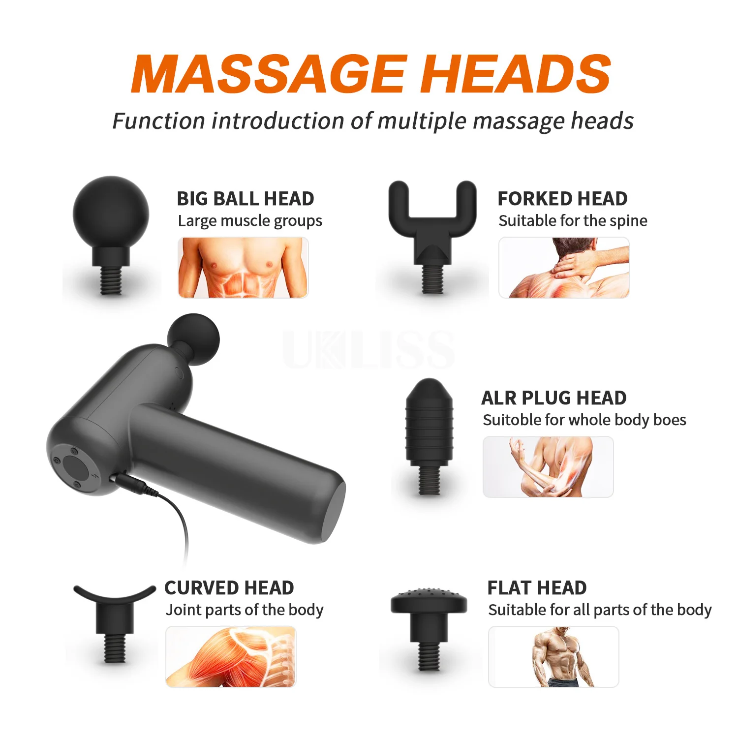 Upgrade Advanced Massage Gun Deep Tissue Red Light Therapy Pain Relief Display Rechargeable Infra Red Portable Massage Gun
