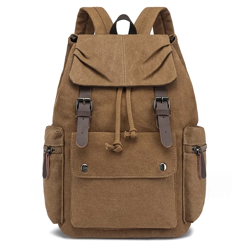 Korea Backpacks Waterproof Canvas Drawstring Student Backpack