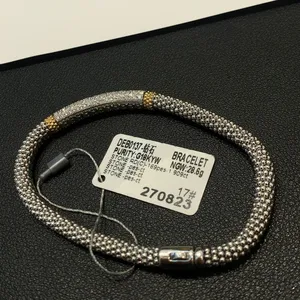 18K Gold 1.9CT Lab-Grown Diamond Tennis Bracelet, Full Pavé Round/Double Row Diamonds, Unisex Luxury Jewelry for Gift Daily Wear