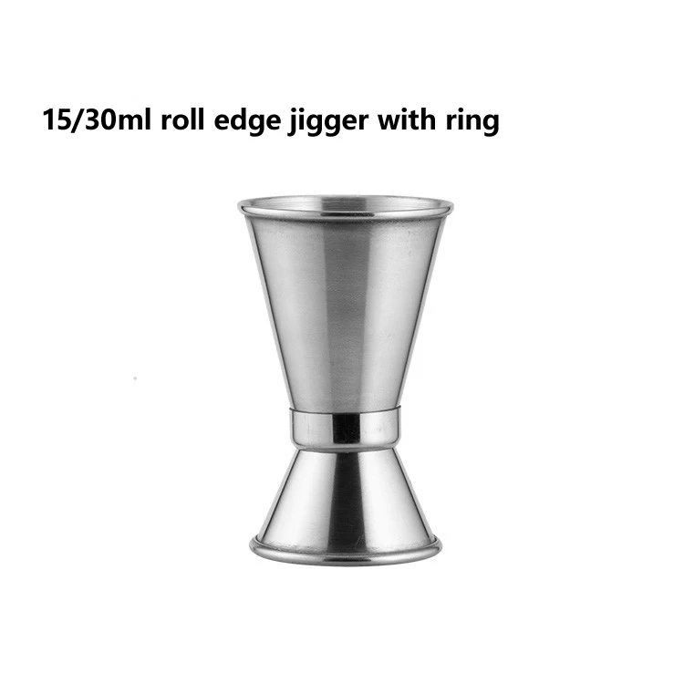 15/30ml o 20/40ml in acciaio inox Cocktail Shaker misura tazza Dual Shot  Drink Spirit