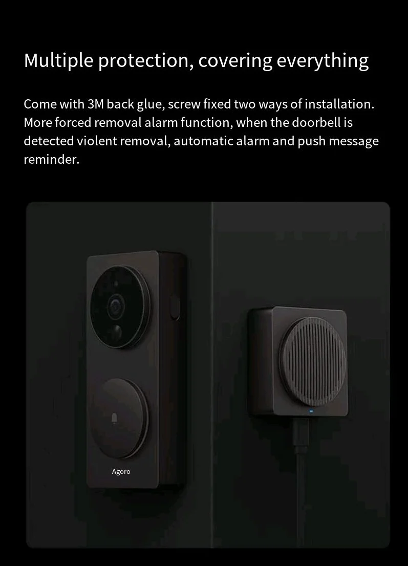 G4 Intelligent Visual Doorbell Wifi Homekit Home Keyless Camera Electronic Cat Eye Remote