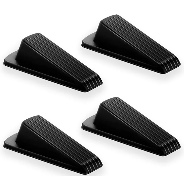 Heavy Duty Floor Rubber Door Stopper Security Door Stop Wedge Door Holder Furniture Accessory