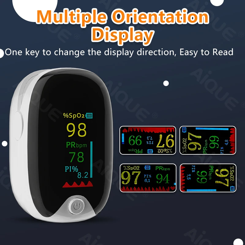 Convenient Electric Acrylic Finger Pulse Oximeter Portable Fingertip ...