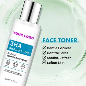 Gentle Tea Tree AHA+BHA+PHA Toner Daily Use for Oily/Acne-Prone Oil-Control Skin Refreshes Pores Morning & Night Non-Drying