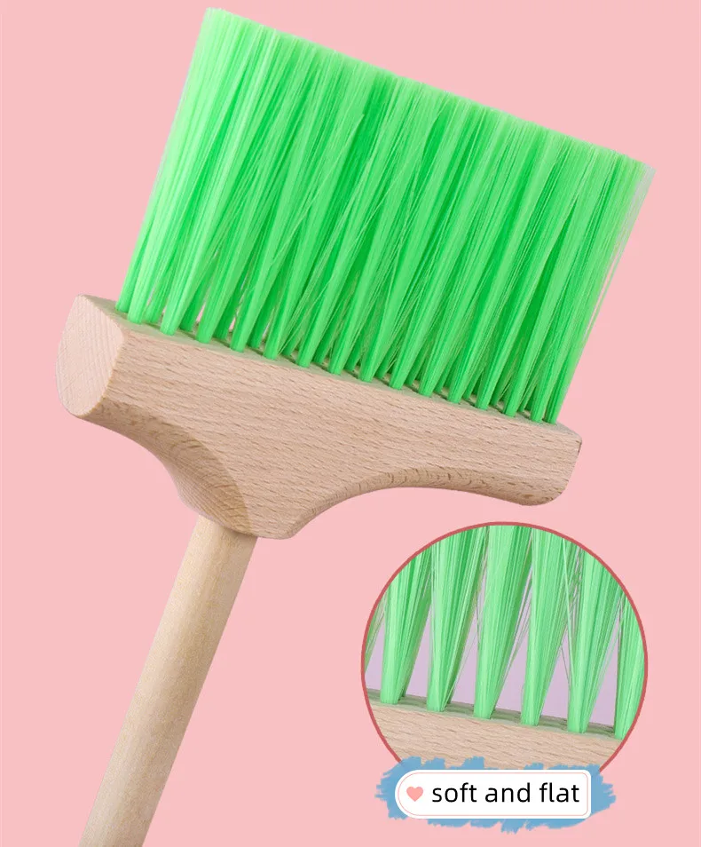 CHCC лидер продаж Высококачественная деревянная швабра и пылесборник набор игрушек для мальчиков девочек из массива