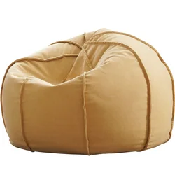 giant round living room furniture canvas fabric customized size color bean bag cover with inner