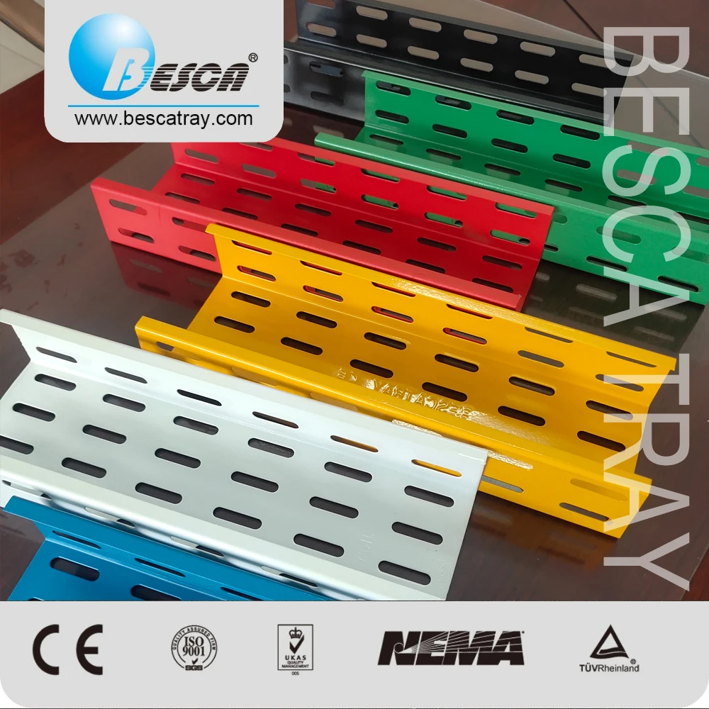 Besca Perforated Sheet Bottom Perforated Cable Tray With Rung