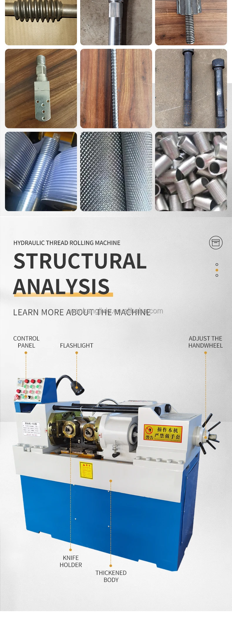 Hebei New Straight Thread Hobbing Machine Z28200 Two Axis Knurling