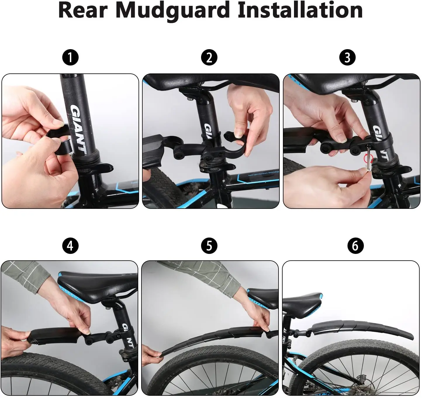 Superbsail Road Bike Rear Fenders Durable Telescopic