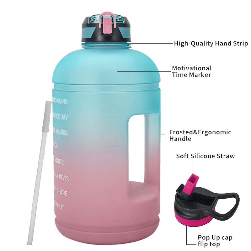 2022 Wholesales Drinkware Frosted Lastic Gym Water Bottle Motivacional BPA  Free Sport Water Bottle for Drinking - China Plastic Bottle and Plastic Water  Bottle price