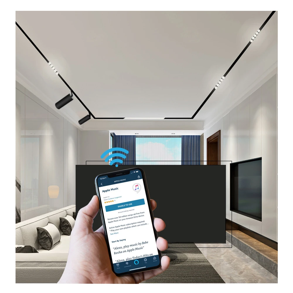 New Product Magnetic Light Track 4 Wire Commercial Indoor