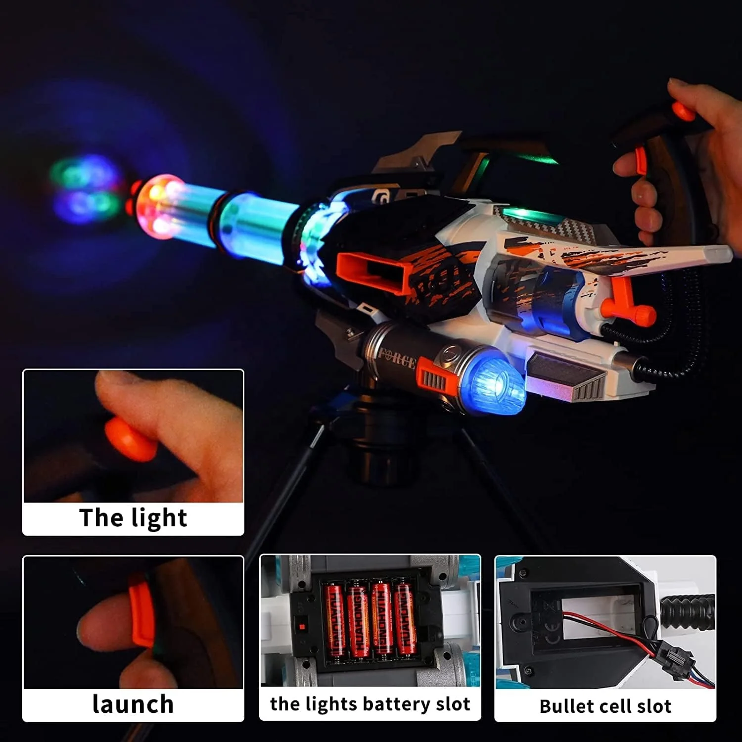 Gatling Soft Bullet Toy Gun for Kids Gatling Shooting Model Kit for Adults Blasting Toy Foam Blasters Soft Foam Bullets