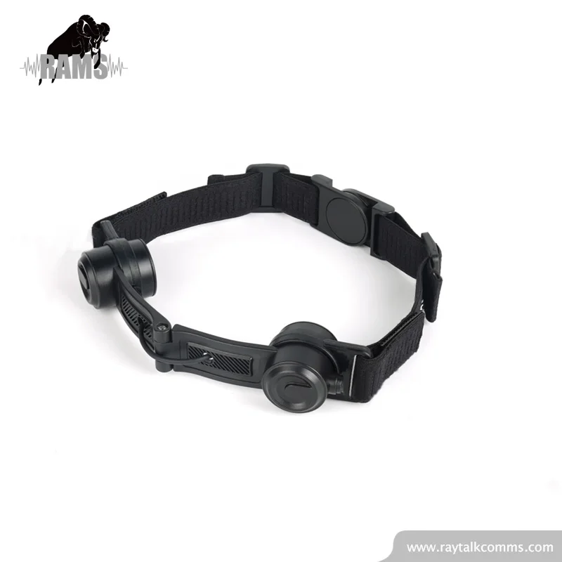 Heavy Duty Tactical Laryngophone Throat Mic Headset Earpiece With