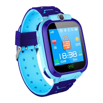 1.44 Inch Touch Screen SOS Call Anti-Lost Monitor Wrist IP67 Waterproof Child Baby gps tracker kids smart q12 watch with camera