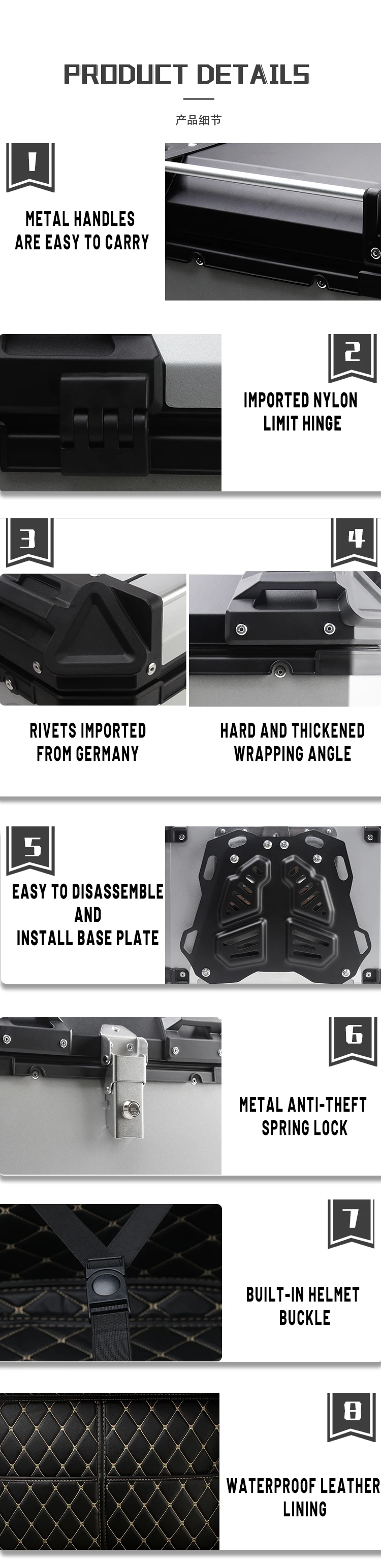 Motorcycle Tail Boxes - Durable & Customizable Solutions