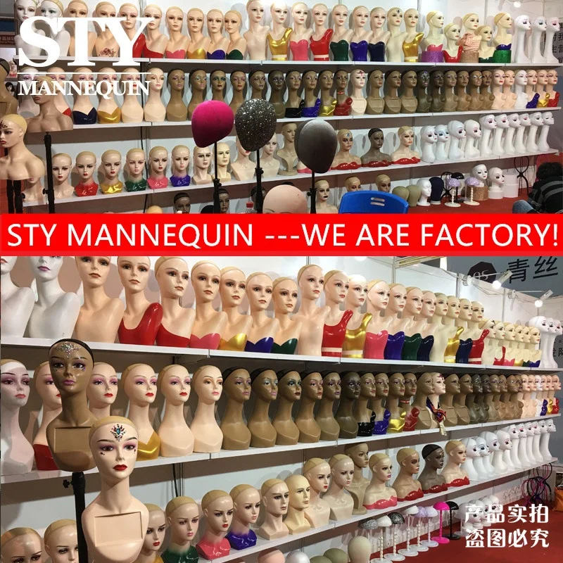Sty Human Head Mannequin Mannequin For Wig Display With Stand Beautiful
