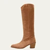 Brown suede