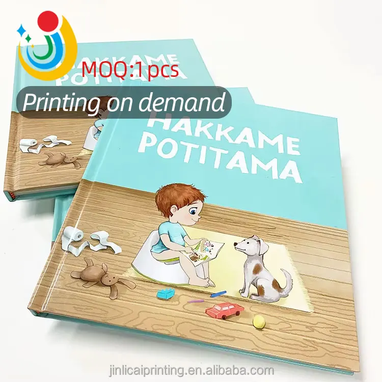Custom Coloring Hard Cover Book Print Service Libros Baby Child Manga Children Story Hardcover Board Book Printing for Kids