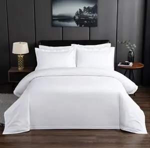 Custom Wholesale Manufacturers Hotel Bedding Set 100% Cotton Luxury Bedsheets Woven Bedding Set