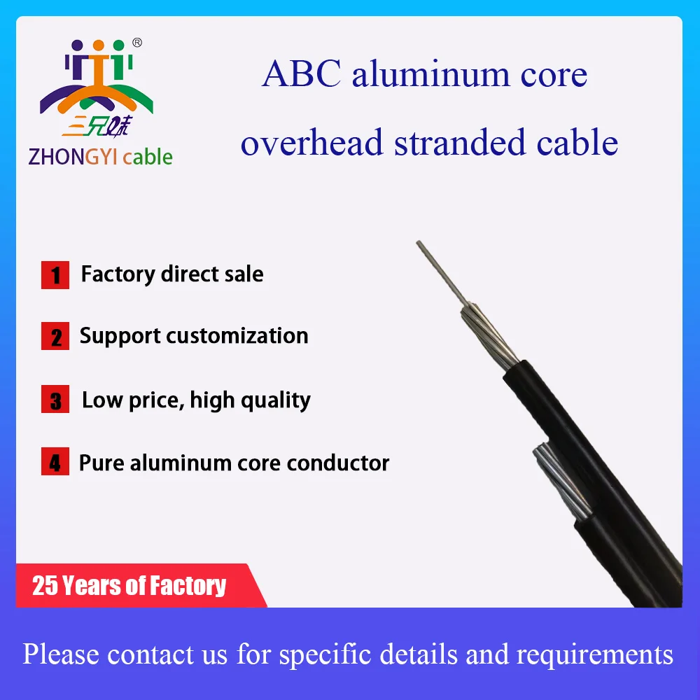Cheap price Aluminum Electrical Power ABC Cable Customized Sizes 35mm 95mm 16mm Low Price XLPE High 12V Malaysia Origin