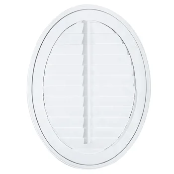 interior 89mm louver blade oval window plantation shutters from china