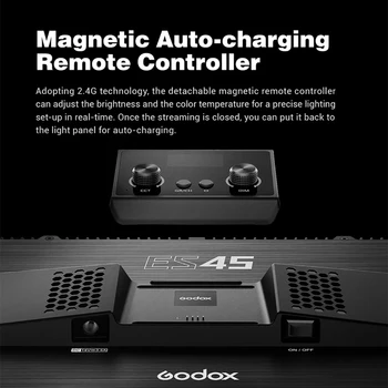 Godox ES45 E-Sports LED Light Kit 2800K-6500K Mounting Rod With APP & Remote Controller for Youtube Game Live Photography Studio detail image