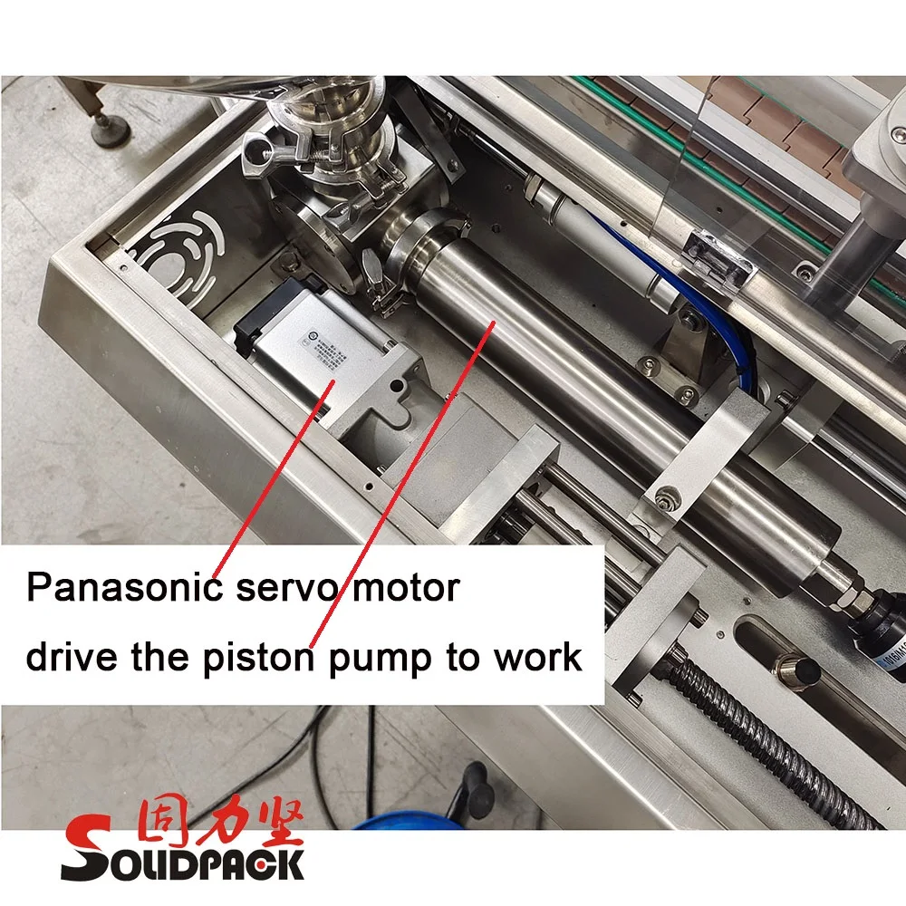 Solidpack Automatic Rotor Lobe Piston Pump Sugar Body Scrub Bottle