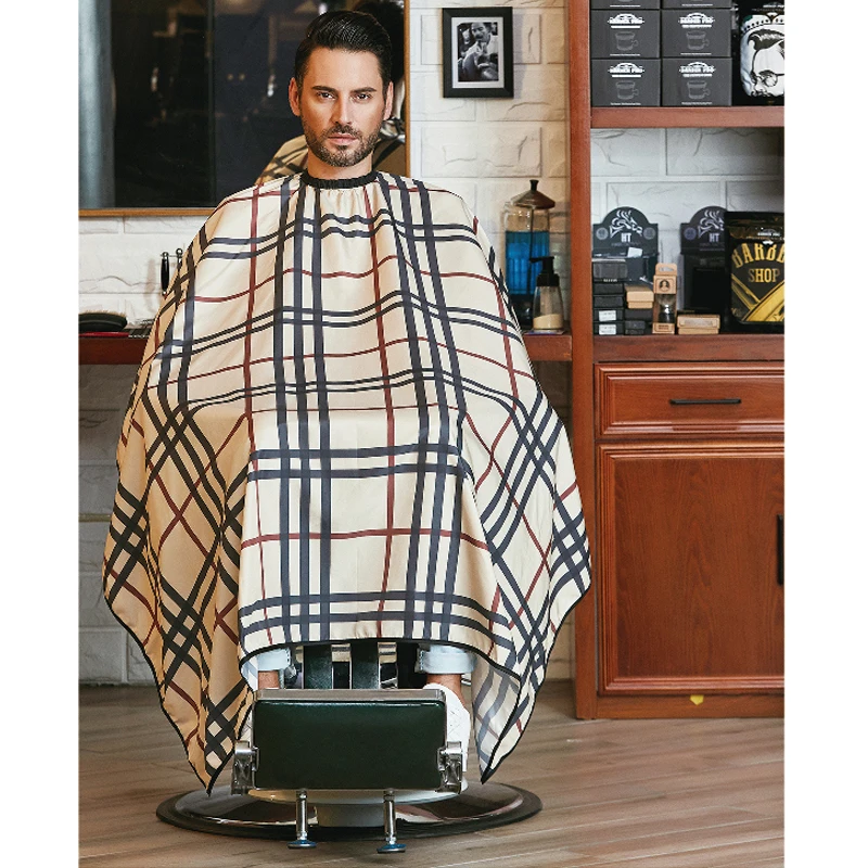 BARBER PRO Barber Cape, Hair Cutting Cape with Snap Closure, Professional  Salon Polyester Cape, Barber Hairdressing Cape - Waterproof Barber Cape for  Hairstylists, 50 x 60 inches (Greyish Red) : Buy Online