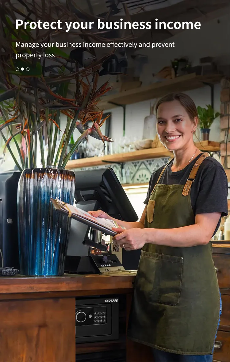 CEQSAFE High Quality Mini Safe Box for Money Home Deposit Security Smart Cash Mini Small Safe Box manufacture