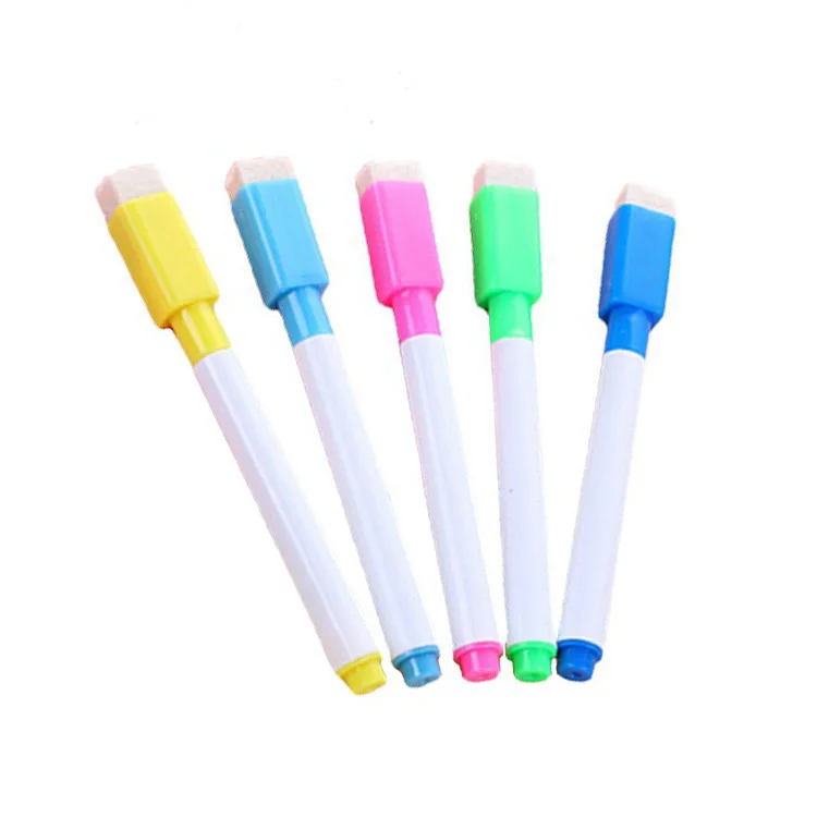 Pennarelli magnetici acquerellabili facili da cancellare per bambini, ideali per scrivere e disegnare sulla lavagna._voghion.com